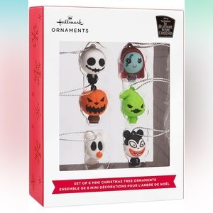 NIB Hallmark Disney Tim Burton's Nightmare Before Miniature Shatterproof